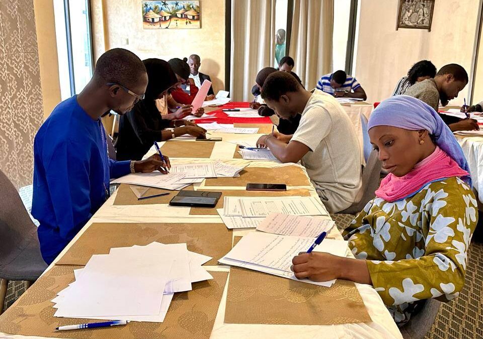 Retour en images sur l’examen final de la formation en cotation-Thiès